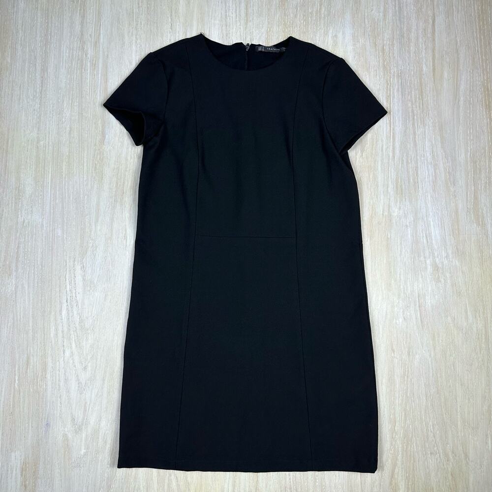 Zara Trafaluc Black Shift Mini Basic Workwear Classic Minimalistic Dress Small